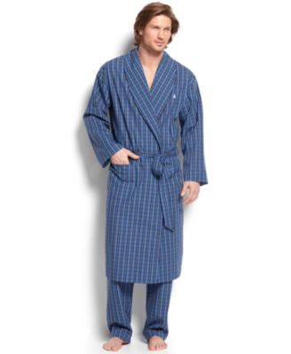 Cotton Harwich Plaid Woven Robe \u0026 