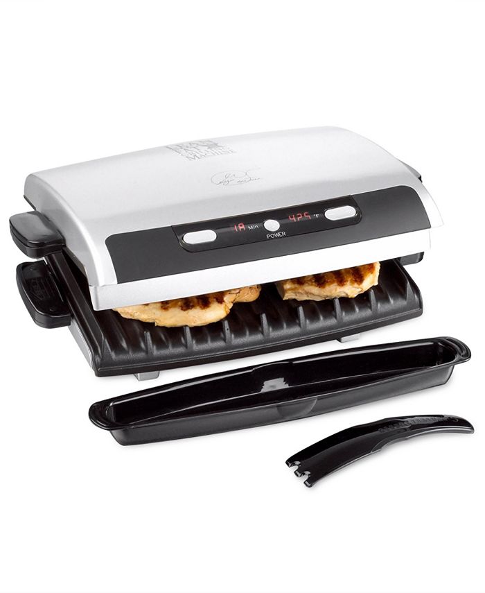 George Foreman Grilleration Electric Grill + 5 Removable Plates