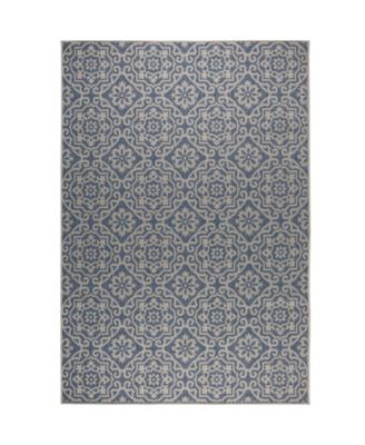 Patio Country Danica Blue 5'2" x 7'2" Area Rug