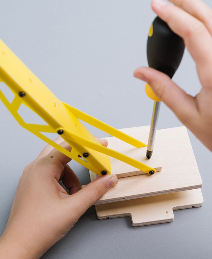 Stanley Jr. Wooden Lifting Crane DIY Kit Macy's