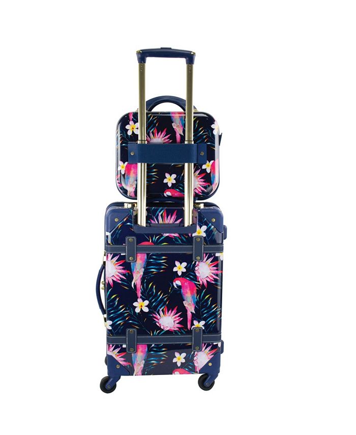 Chariot Parrot 2 Piece 20" CarryOn and Beauty Case Set Macy's