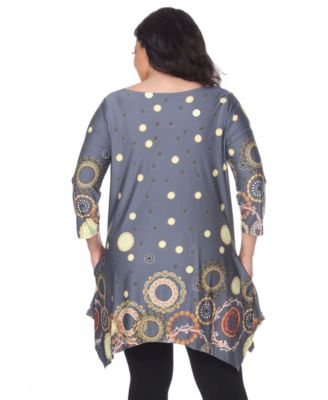 White Mark Plus Size Erie Tunic - Macy's