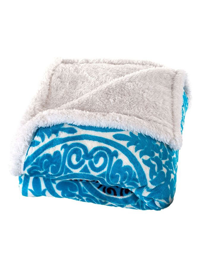 Coral sherpa blanket deals