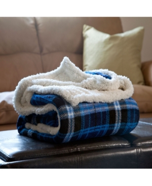 Baldwin Home Fleece Sherpa Blanket Throw In Multi