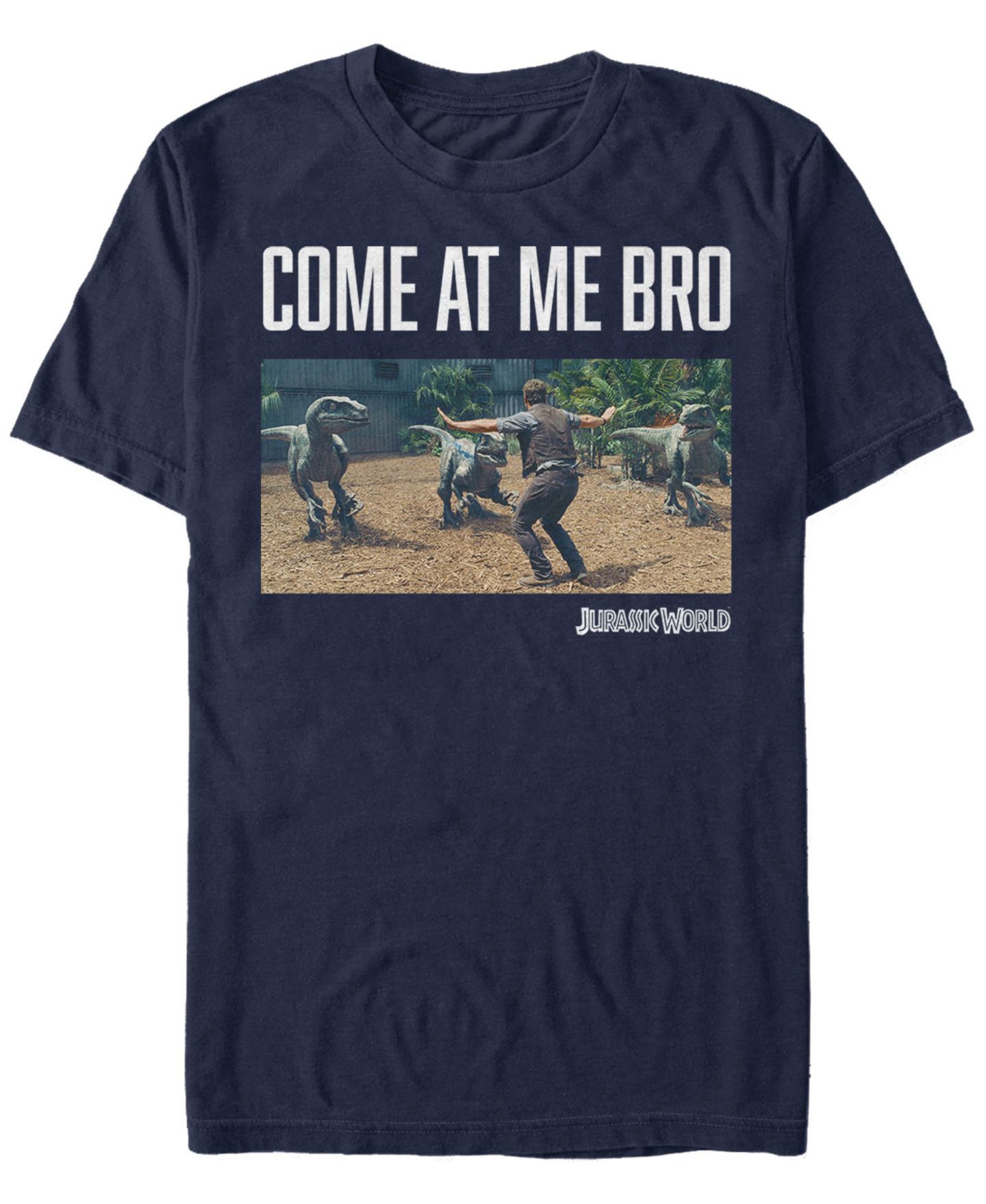 Мужская футболка Fifth Sun Jurassic World Come At Me Bro Short Sleeve, цвет: Тёмно-синий — фото 1