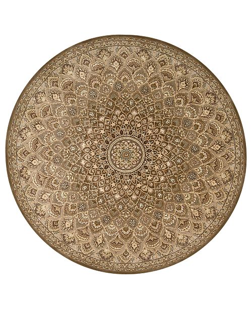 Nourison Round Area Rug, Wool & Silk 2000 2262 Multicolor 8' & Reviews