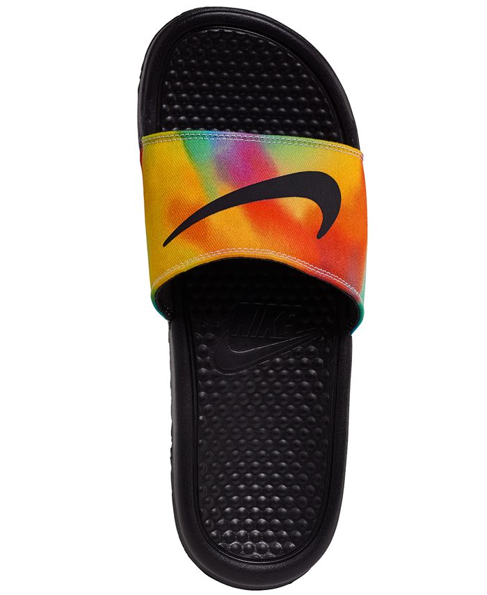 nike benassi slides tie dye