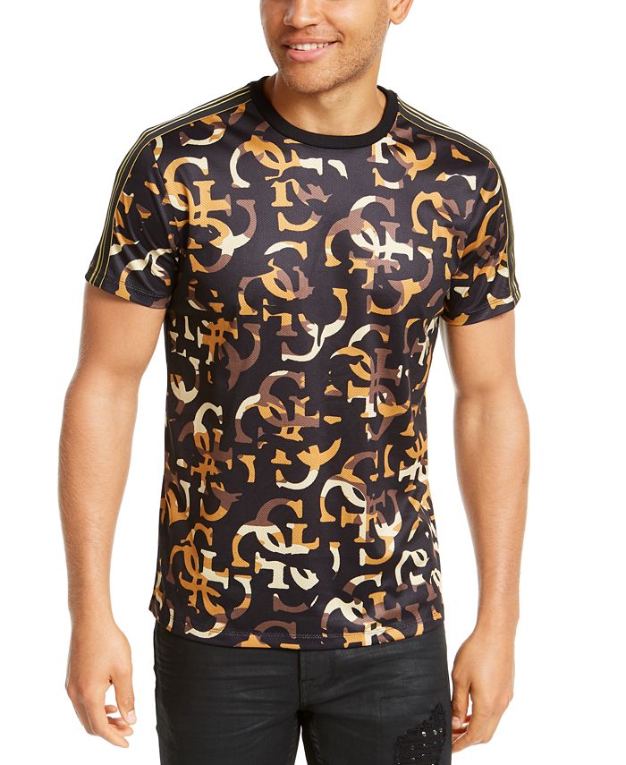 GUESS Men's Quattro Perforated T-Shirt - Macy's