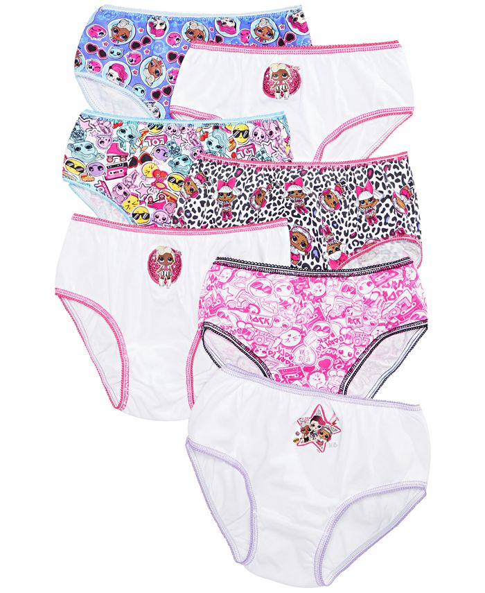 L.O.L. Surprise Girls 7 Pack Multicolor Cotton Brief Panties