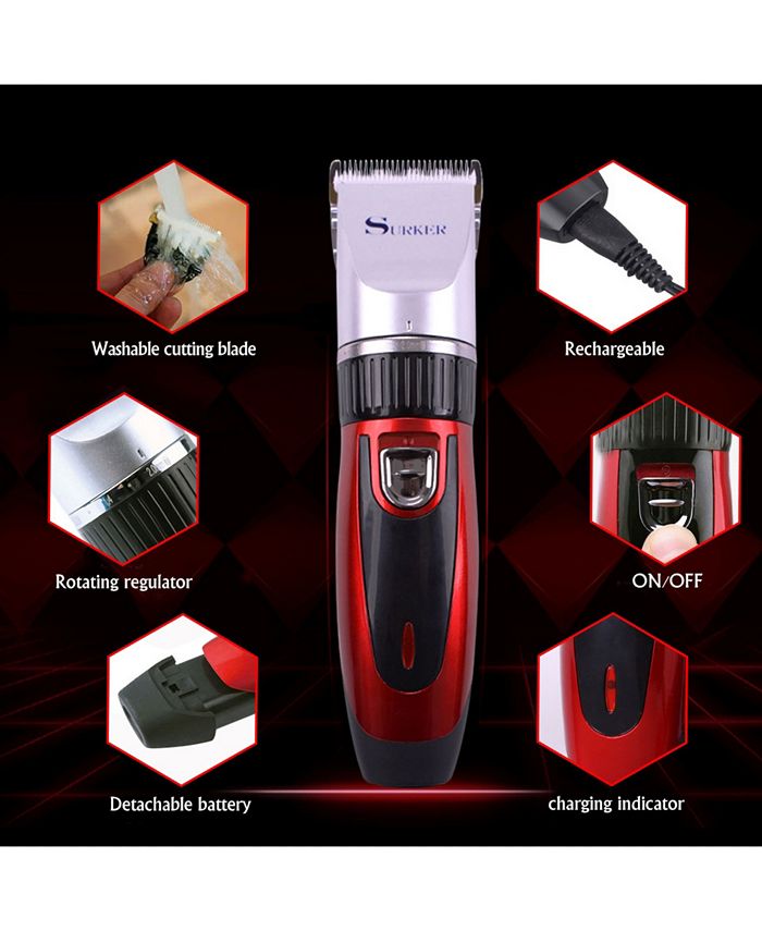 Surker RFC508 Pro Wireless Hair and Beard Ceramic Blade Trimmer Macy's