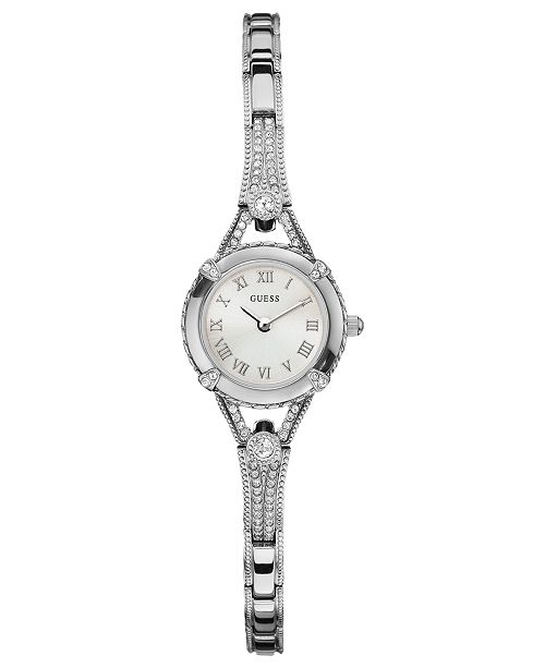 GUESS Watch, Women's Silver Tone Bracelet 22mm U0135L1 & Reviews