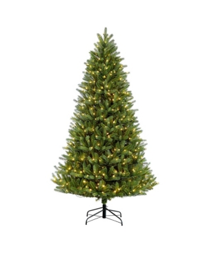 Puleo International 6.5 Ft Pre-lit Green Mountain Fir Artificial Christmas Tree With 500 Ul-listed Clear L