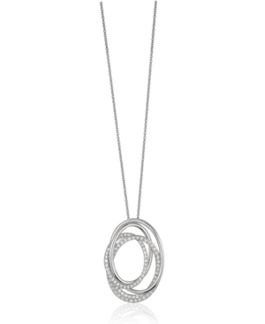 image of Pave Classica By Effy Diamond (3/8 ct. t.w.) Pendant in 14k White Gold