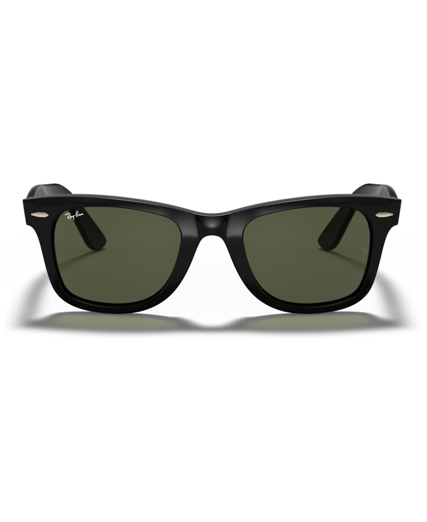 Женские солнцезащитные очки Ray-Ban Wayfarer Sunglasses, RB4340 50, цвет: Чёрный / Зелёный — фото 1