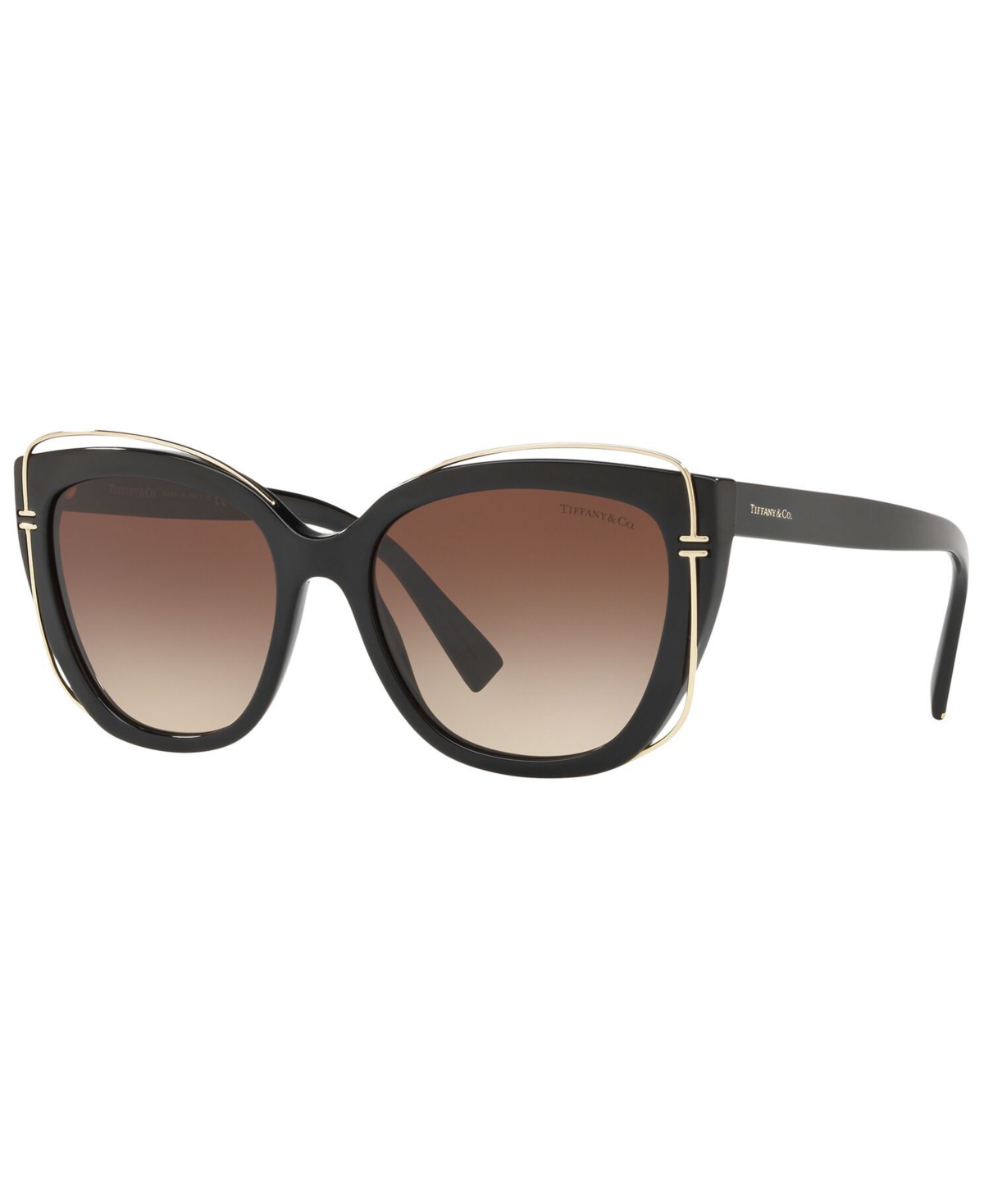 Shop Tiffany & Co Sunglasses, Tf4148 54 In Black,brown Gradient
