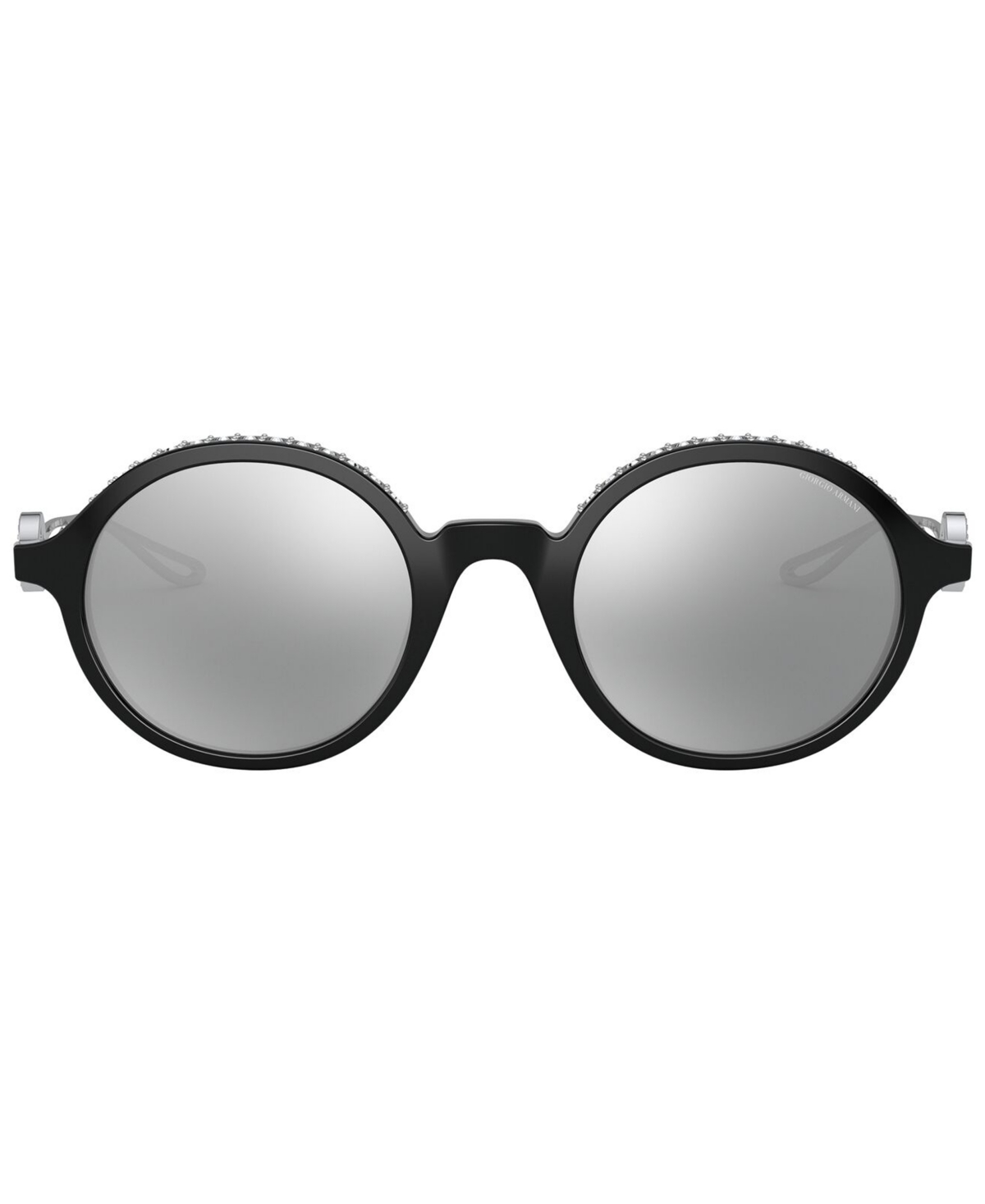 Shop Giorgio Armani Women's Sunglasses, Ar8127b In Black,grey Mirror Black