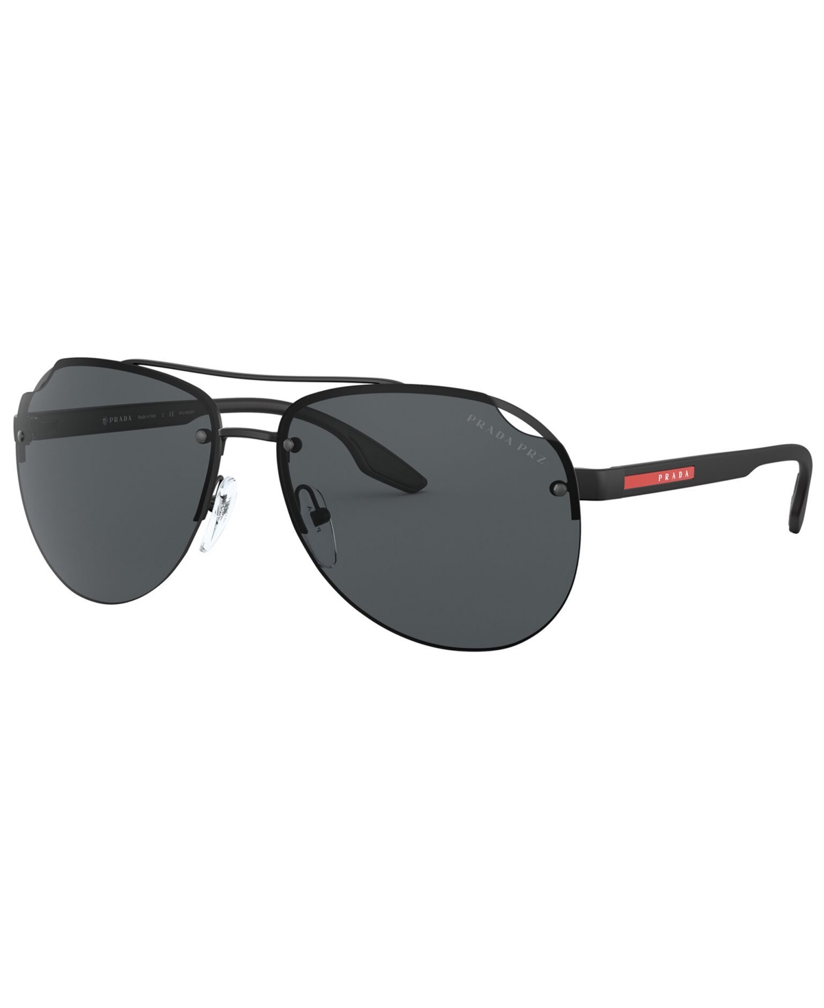 Prada Men's Sunglasses, Ps 52vs 61 In Matte Black,polar Grey