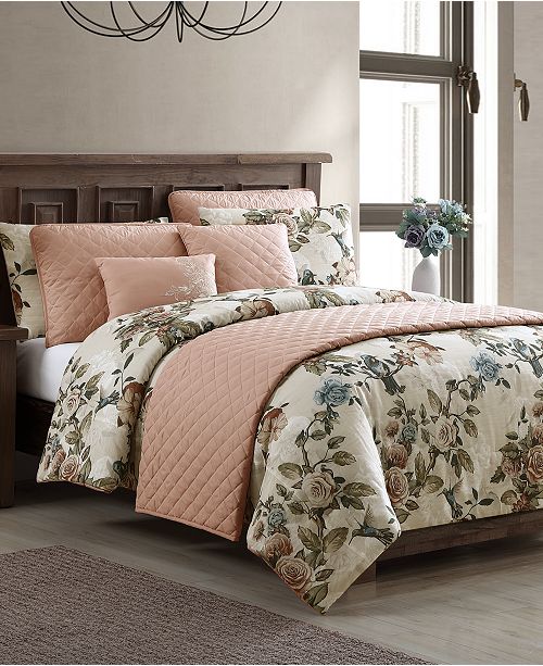 Hallmart Collectibles Lillith 8 Pc Queen Comforter And Quilt Set
