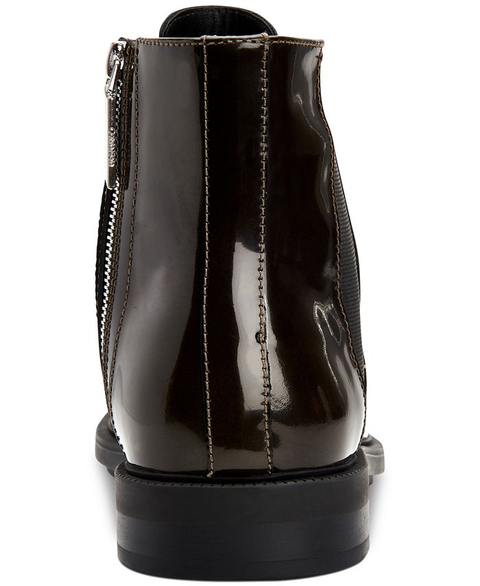 calvin klein patent leather boots