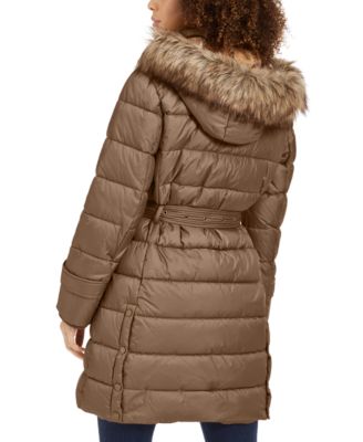 lucky brand faux fur lined parka