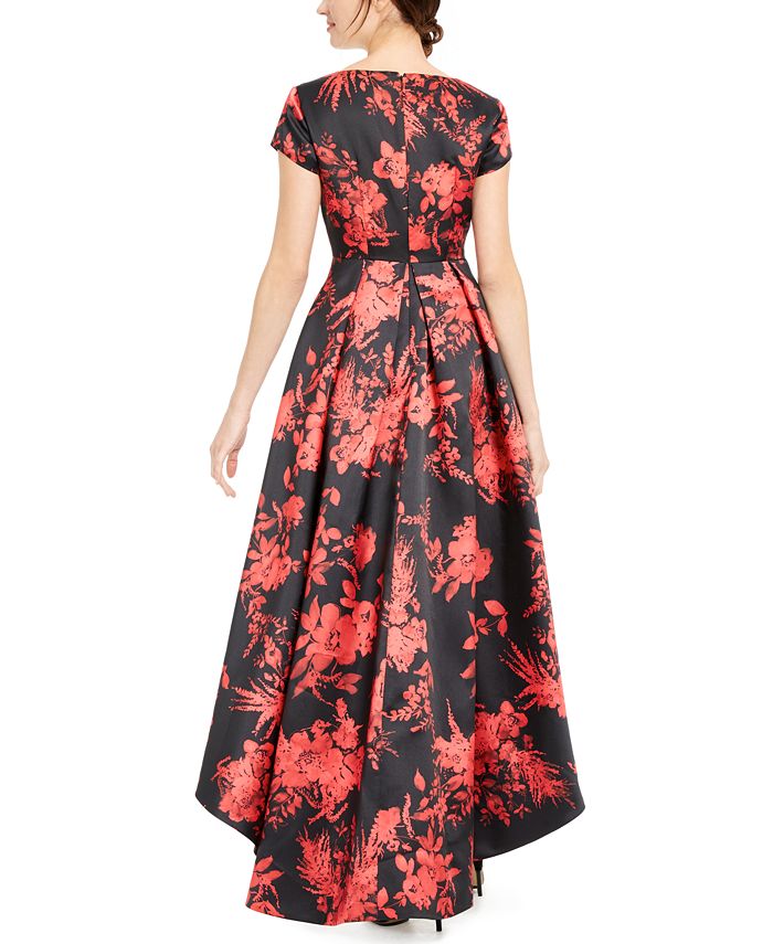Calvin Klein Printed High-Low Gown - Macy's
