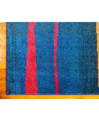 Bayshore Home Newwolf New4 Blue Area Rug Collection