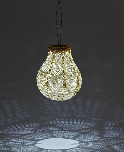 Allsop Home & Garden Soji Stella Bulb Wave Punch Solar ...