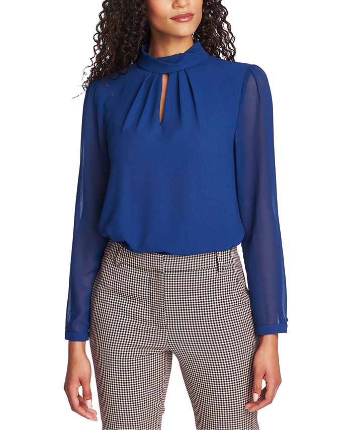 1.STATE MockNeck Keyhole Top Macy's