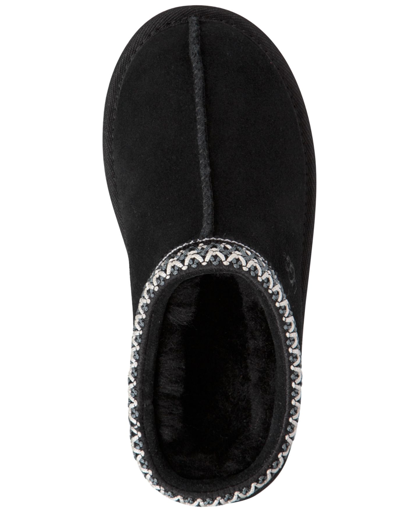 Детские сабо UGG® Tasman II Clog Round Toe Slippers, цвет: Чёрный — фото 4