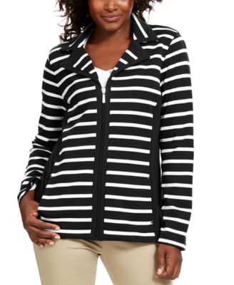 karen scott zip up jacket