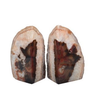 Nature's Decorations - Premium Agate Extra-Large Bookends