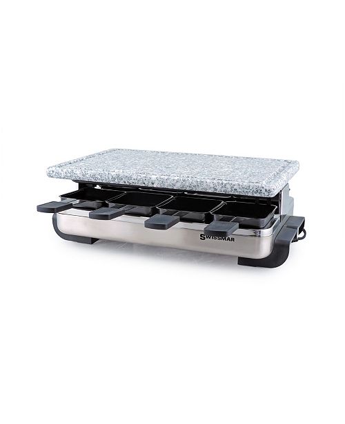 Swissmar 8 Person Stelvio Raclette Party Grill With Granite Stone Grill Top Reviews Small Appliances Kitchen Macy S