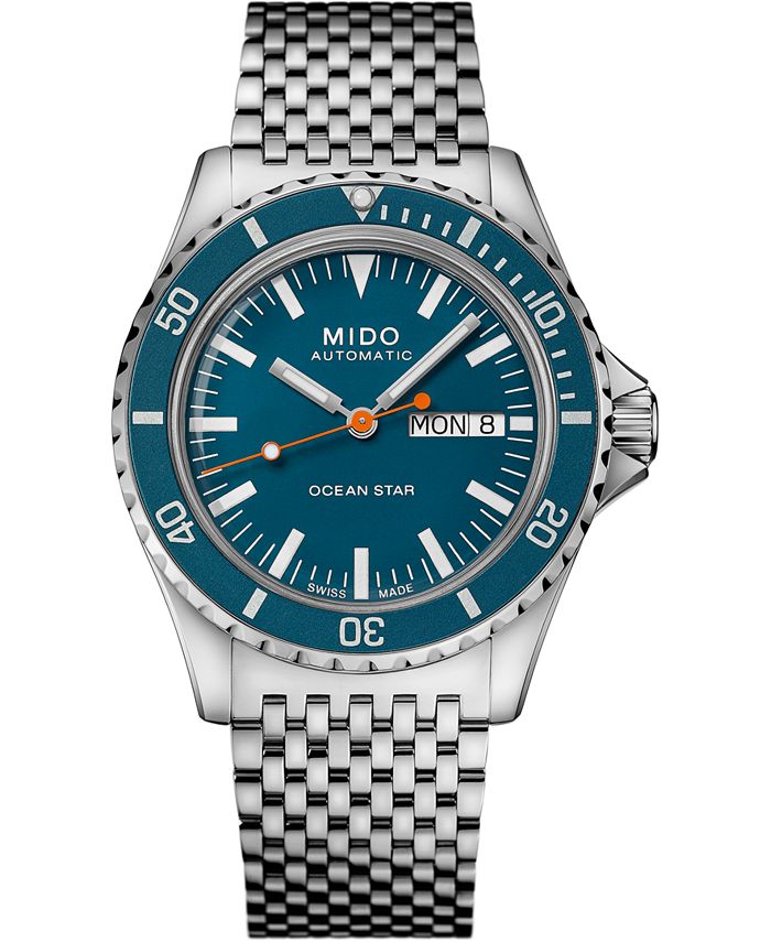 Mido - Men's Swiss Automatic Ocean Star Tribute 75th Anniversary Stainless Steel Bracelet Watch 41mm
