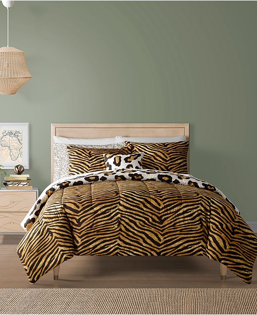 Sunham Safari Reversible 12 Pc Comforter Sets Reviews Bed In