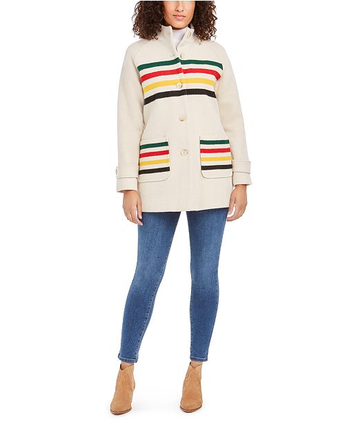 Pendleton Glacier Stripe Parka Reviews Coats Women Macy S