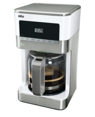 Braun KF6050WH BrewSense Drip Coffee Maker, 12-Cup, White