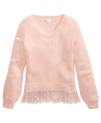 macy's pink sweater