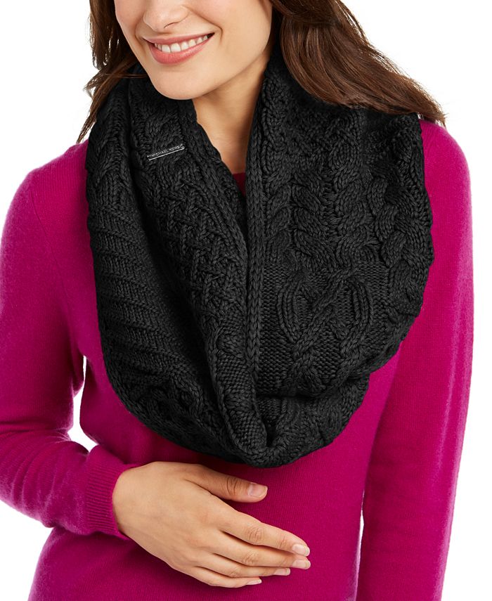 Michael Kors Patchwork Cable Infinity Scarf Macy's