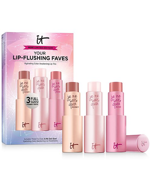 It Cosmetics 3 Pc Your Lip Flushing Faves Hydrating Color Awakening Lip Set Reviews Makeup Beauty Macy S