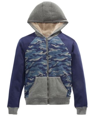 fleece lined full zip hoodie