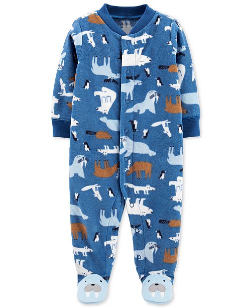 Carter S Baby Boys Footed Fleece Walrus Coverall Reviews Macy S