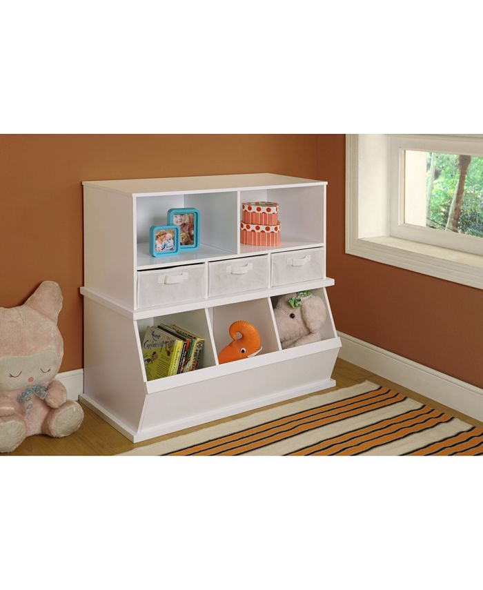 Badger Basket Three Bin Stackable Toy Storage Cubby Macy's