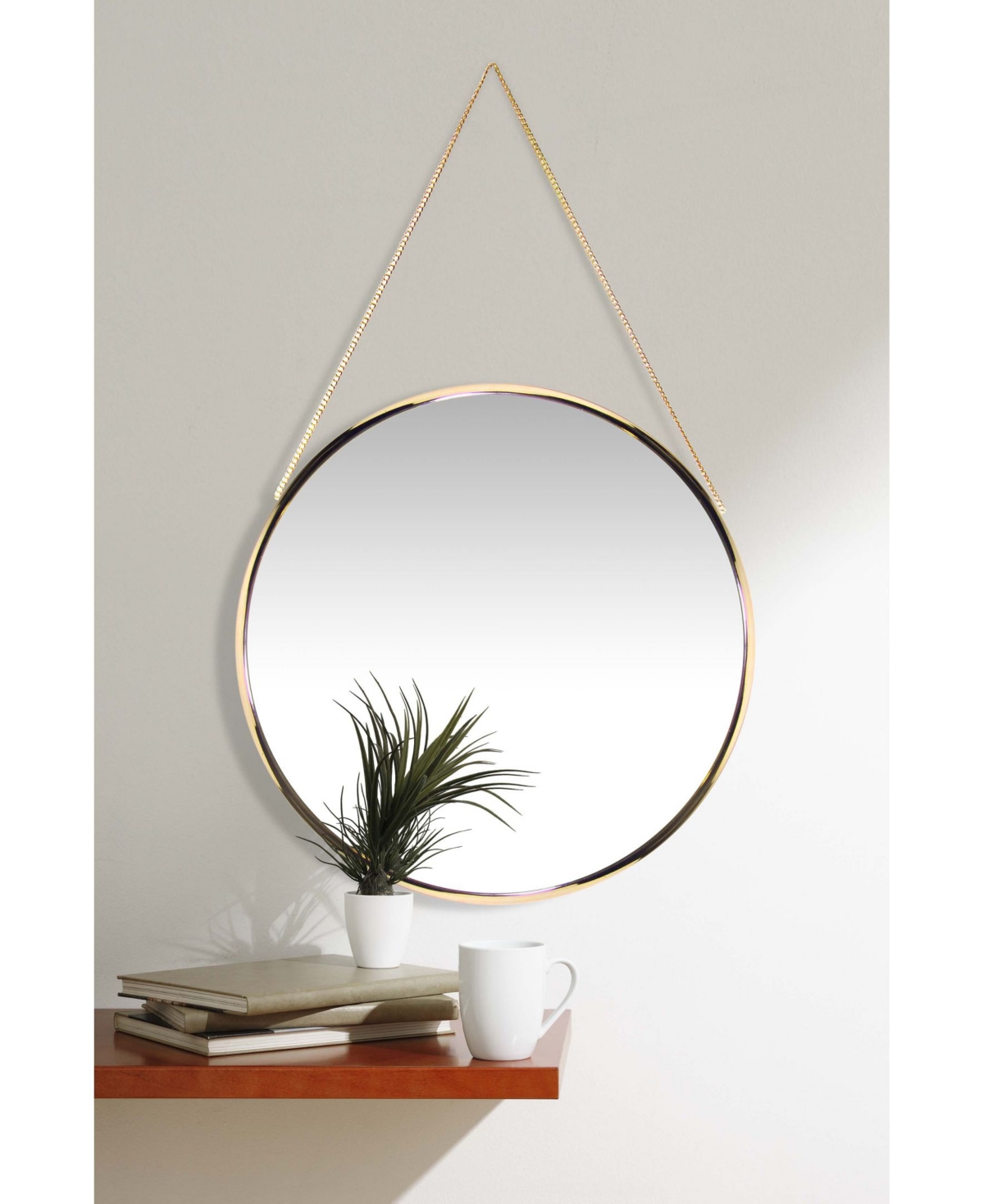 Infinity Instruments Decorative Round Wall Mirror