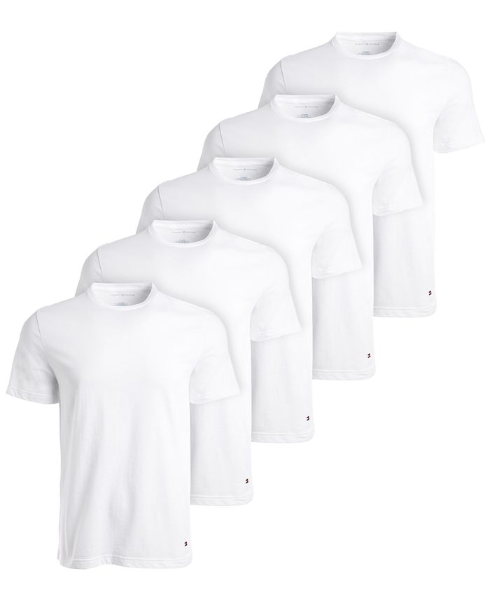 Tommy Hilfiger Men's 5-Pk. Cotton Classics Undershirts - Macy's