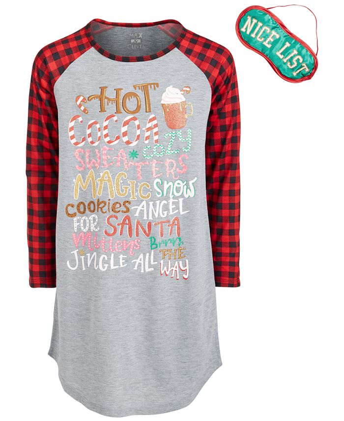 Girls buffalo check sales nightgown