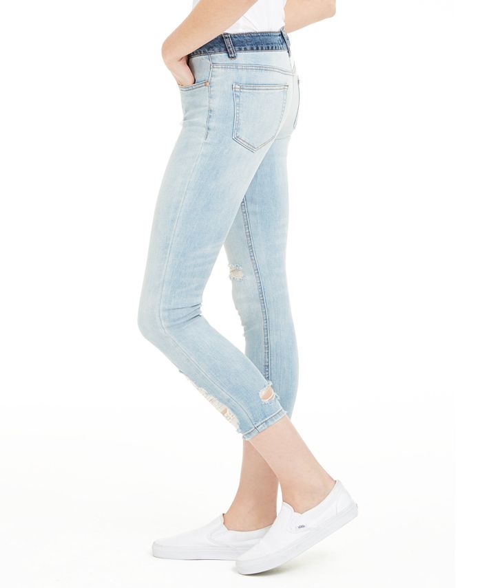 Dollhouse Juniors' Distressed Cropped Jeans Macy's