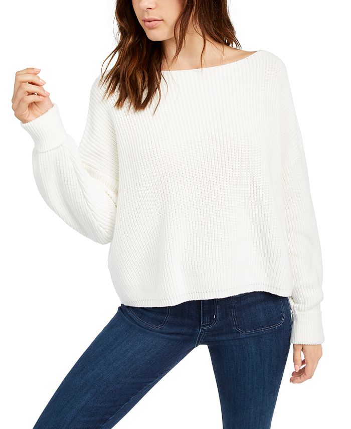 French Connection Millie Mozart Cotton Boat-Neck Sweater - Macy's