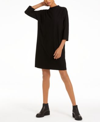 eileen fisher funnel neck dress