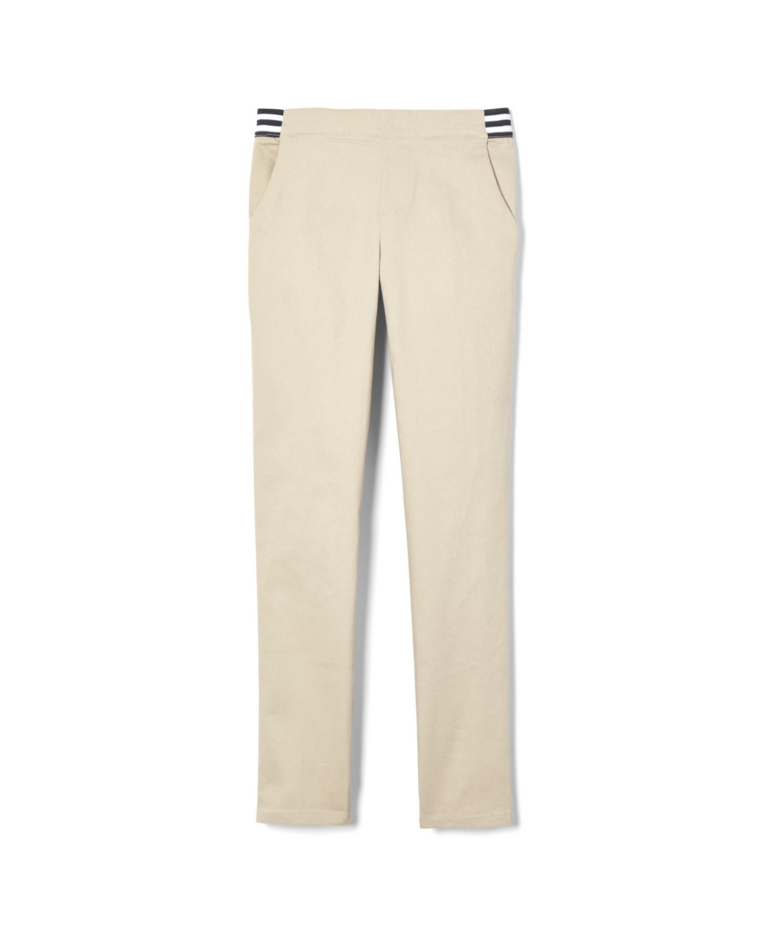 Plus Size Girls Contrast Elastic Waist Pull-on Pant