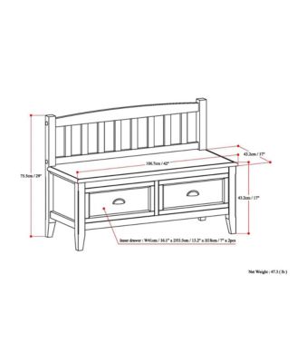 Burlington Storage Bench